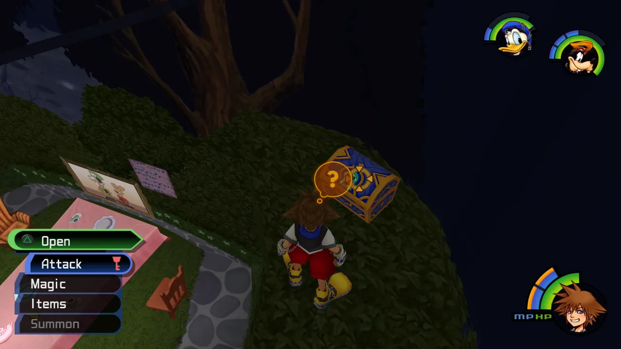 Wonderland Tea Party Garden Across From Bizarre Room Entrance Chest